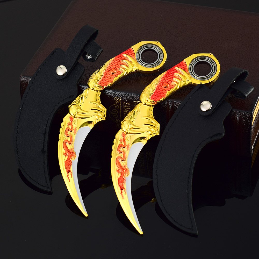 4 claw knife red leather case edition (set)