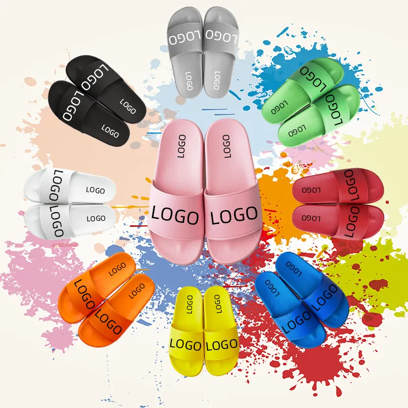 Custom Logo Made Woman Slippers Printed Lady Slide Sandal 2021 Designer Shoes