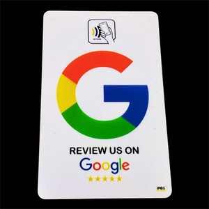 Tarjeta de visita de PVC personalizada Google reviews código QR - Product Image 3