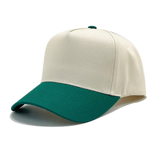 Factory Price 5-<strong>Panel</strong> Cotton Baseball Hat Two-Tone Color Block Contrast Customized <strong>Patch</strong> Embroidery Hip Hop Fashion Style Unisex - Product Image 3