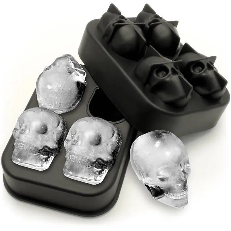 Animales personalizados de varias formas molde de silicona cubitos de hielo bandeja 3D molde de cubitos de hielo en forma