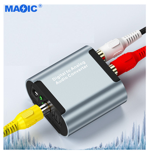 New Aluminum Alloy Digital to Analog Audio <strong>Converter</strong> <strong>SPDIF</strong> Fiber Coaxial to Left Right Channel with 3.5mm Decoder <strong>Converter</strong> - Product Image 1