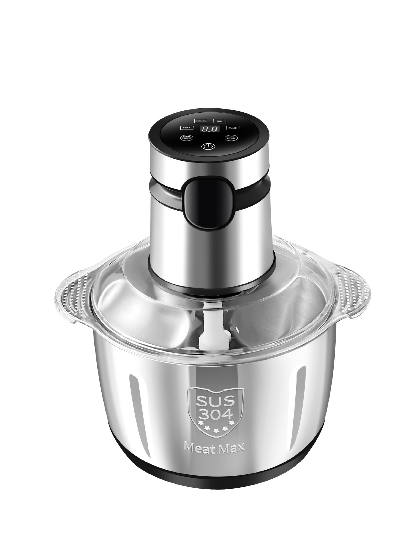 Noir - 3 L Acier inoxydable (Écran tactile)