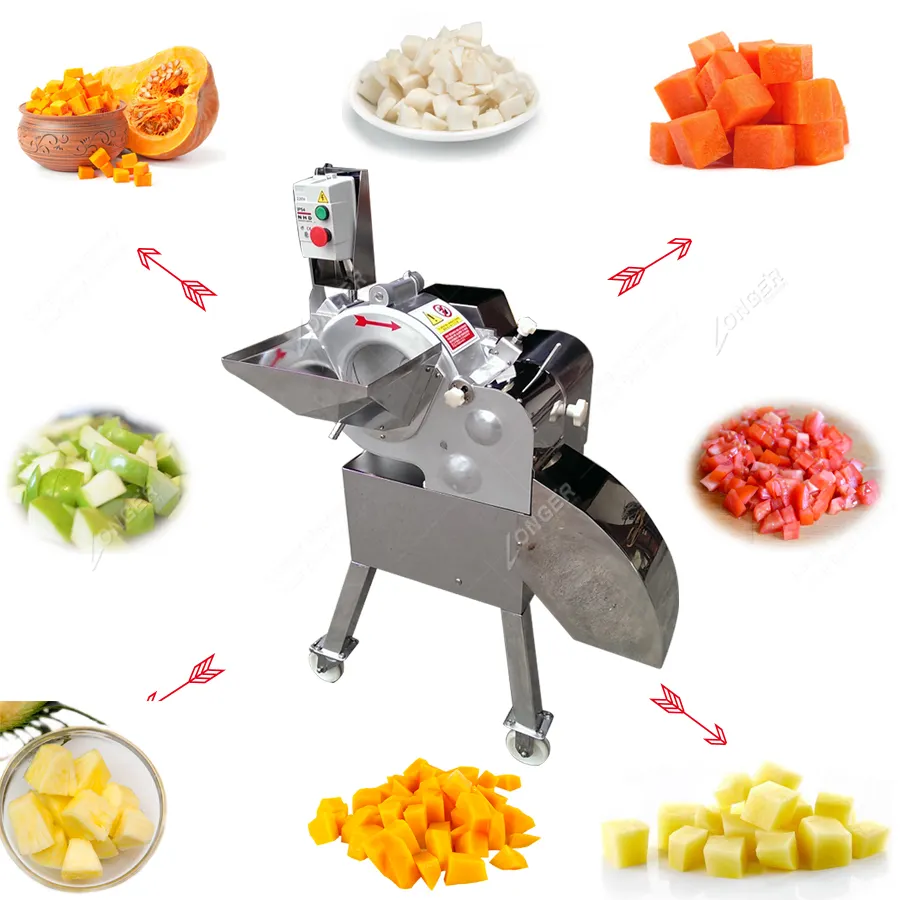 Machine de découpe professionnelle, découpeur, pour fruits, gingembre, ananas, tomate, pommes, Cube, livraison gratuite