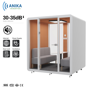 Mô-đun văn phòng prefab di động, tòa nhà prefab di động cho không gian làm việc yên tĩnh và sự riêng tư trong các trang web thương mại - Product Image 4