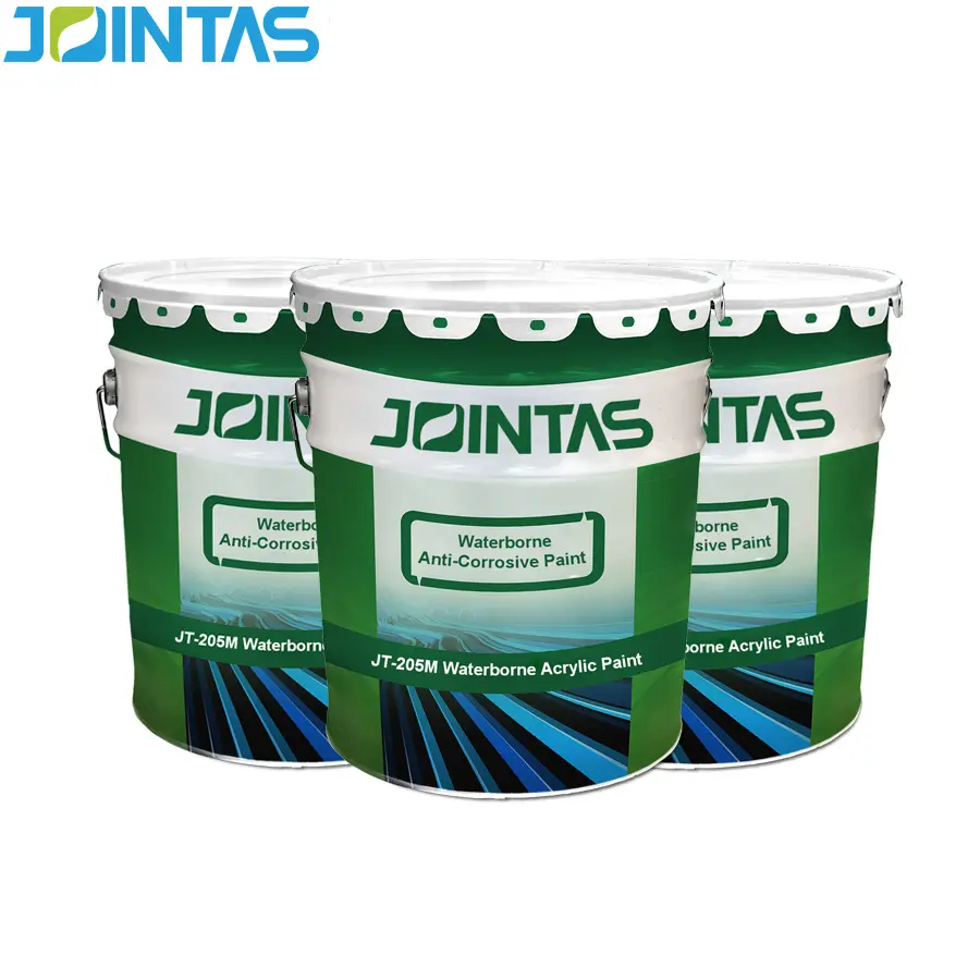Jointas JT205M 수성 페인트 건물 코팅 강철 구조물 반대로 내식성 녹 방어적인 최고 코팅 페인트