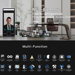 High End 5,5 Zoll TCP IP Multi biometrische Palm Finger abdruck Gesichts erkennung Zugangs kontrolle Zeiter fassung gerät - Product Image 6