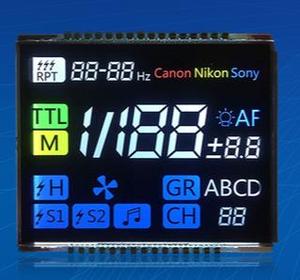 Werkseitig benutzer definierte STN Blau Weiß Negativ 7-Segment-Anzeige Alpha numerisches LCD-Modul LED Hintergrund beleuchtung 2,7 V ~ 5V für Auto-Backup-Radar - Product Image 3