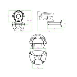 5.0MP API IP กล้องโดมความเร็วมินิซูม4X ซูม10X กล้องสีกล้อง PTZ Sony323 - Product Image 4