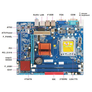 945GC/ICH7チップセットDDR2VGAポートLGA775ソケットコンピュータマザーボード工場直販 - Product Image 4