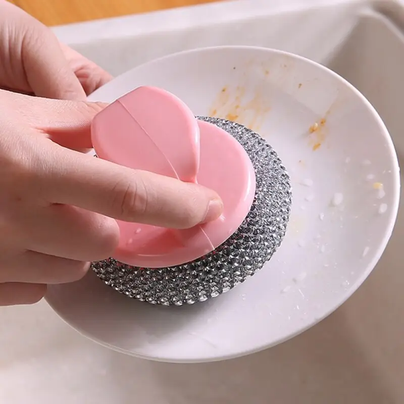 キッチンクリーニング製品クリーニングツールステンレス鋼ウールスポンジ石鹸パッドスクラバークリーニング皿用