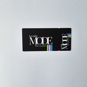 1 + 1 Combo de código de barras y número de tarjeta de membresía de PVC imprimible - Product Image 2