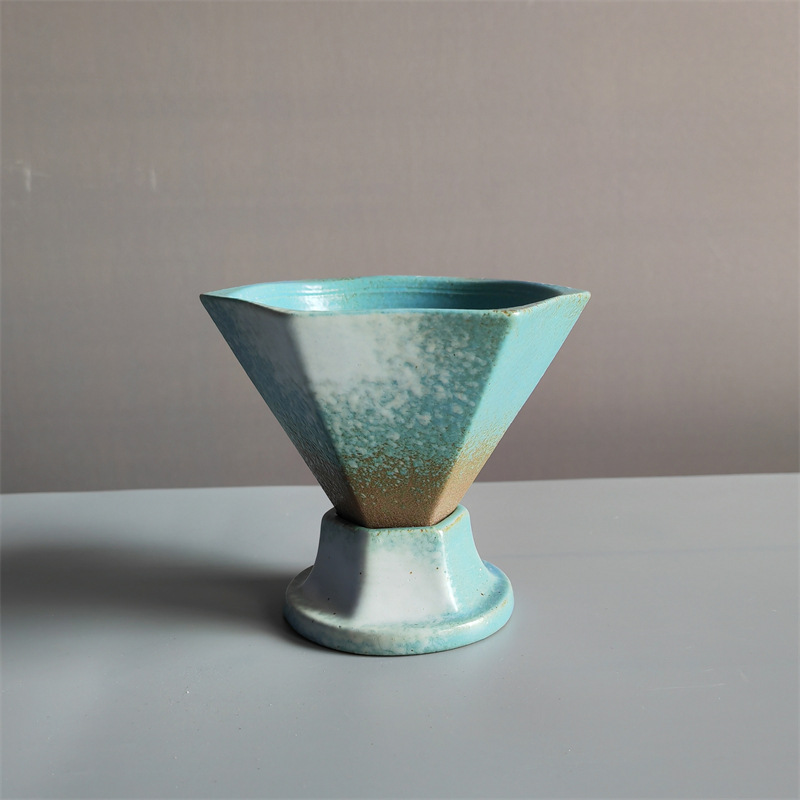 211-d petit fond diamant tasse à café-bleu spray blanc