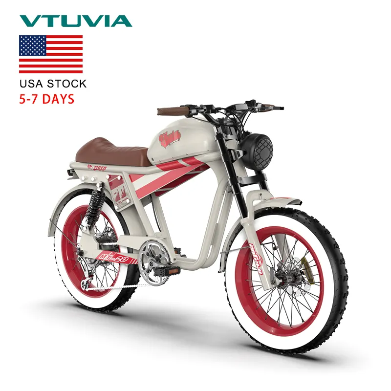 USA Warehouse sepeda Motor lemak 500w 750w 48v, ban Motor listrik suspensi penuh Cepat sepeda gunung sepeda Motor elektrik