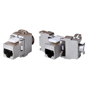 Bolein แจ็คแผงหน้าปัดแบบไม่ต้องใช้เครื่องมือ180องศาแจ็คโมดูลาร์ RJ45 Cat6A STP - Product Image 1