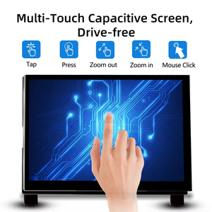 MPI7007-A Raspberry Pi Display 7 Zoll IPS 1024*600 LCD-Display Kapazitives Touchscreen-Modul mit Lautsprechern