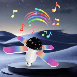 卧室派对圣诞万圣节装饰用蓝牙音乐遥控灯泡带扬声器RGB变色灯泡灯 - Product Image 1