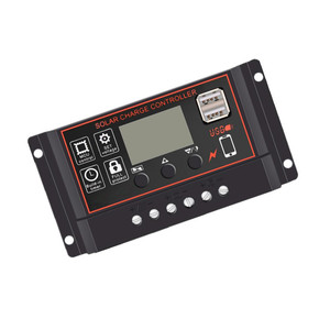 Контроллер солнечных батарей PWM LCD 100 Вт контроллер зарядки солнечных элементов 11,1 В 12 В 24 В 10А 20А 30А - Product Image 3
