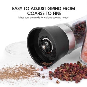 200g手動セラミックグラインダーハーブスパイスグラインダーセット180MLソルトアンドペッパーボトル - Product Image 4