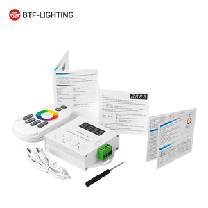 DC5-24V WS2811 WS2812B <span class=keywords><strong>Led</strong></span> X2 Music <span class=keywords><strong>Controller</strong></span> Input Max 1000 <span class=keywords><strong>pixel</strong></span> telecomando DC con segnale dati remoto Touch RF