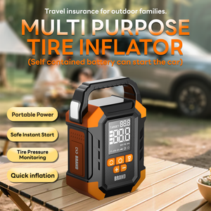 Motore Brushless compressore d'aria saltare Starter-150psi pressione Max ABS pressione pneumatico Monitor LED SOS luce digitale manometro - Product Image 3