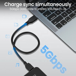 USB 3.0ประเภท A-ประเภท USB-A ชายไปยัง Micro B Micro-B ชายสาย USB 3.0ชาร์จข้อมูลการถ่ายโอนข้อมูลฮาร์ดดิสก์สาย kabel - Product Image 3