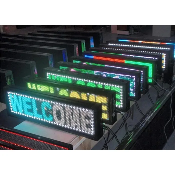 RGB al aire libre P10 LED mensaje P10 LED texto Pantalla Completa Color LED pantalla de texto