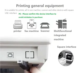 USB 2.0 b型公母延长线，带螺钉面板，用于打印机扫描仪磁盘 - Product Image 6