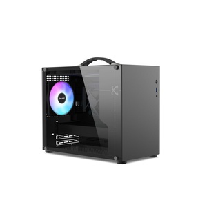 Nuovo arrivo nero M ATX portatile piccolo Computer Case da tavolo custodia PC custodia con supporto per Pc per PC a casa - Product Image 1