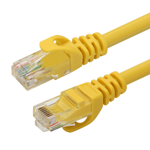 VCOM UTP CCA Cat 6 yama kablosu düğmesi ile 1.8m 3m 5m 10m ağ LAN RJ45 kablosu bilgisayar Internet için - Product Image 1