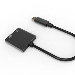 USB C至3.5毫米音频适配器，C型至双2合1 USB C型耳机快速充电转换器适配器 - Product Image 5