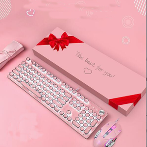 Pink Round Keycap <strong>Keyboard</strong> <strong>Switches</strong> 104 Mechanical Shafts Rgb Backlight <strong>Computer</strong> Gaming <strong>Keyboard</strong> <strong>Mouse</strong> Combos - Product Image 6