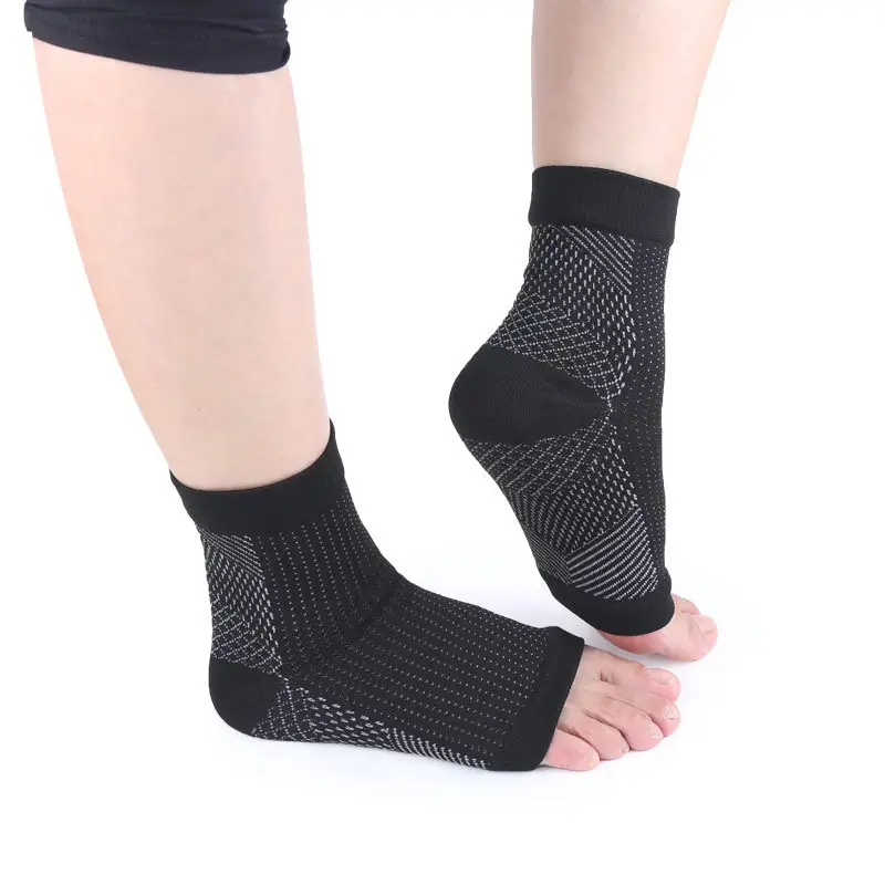 Meias de pressão esportivas para proteção de dedos, venda quente de meias de malha respirável