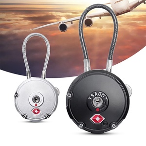 TSA007 bagaj kilidi TSA onaylı kombinasyon yuvarlak kod üç haneli kod asma kilit - Product Image 1