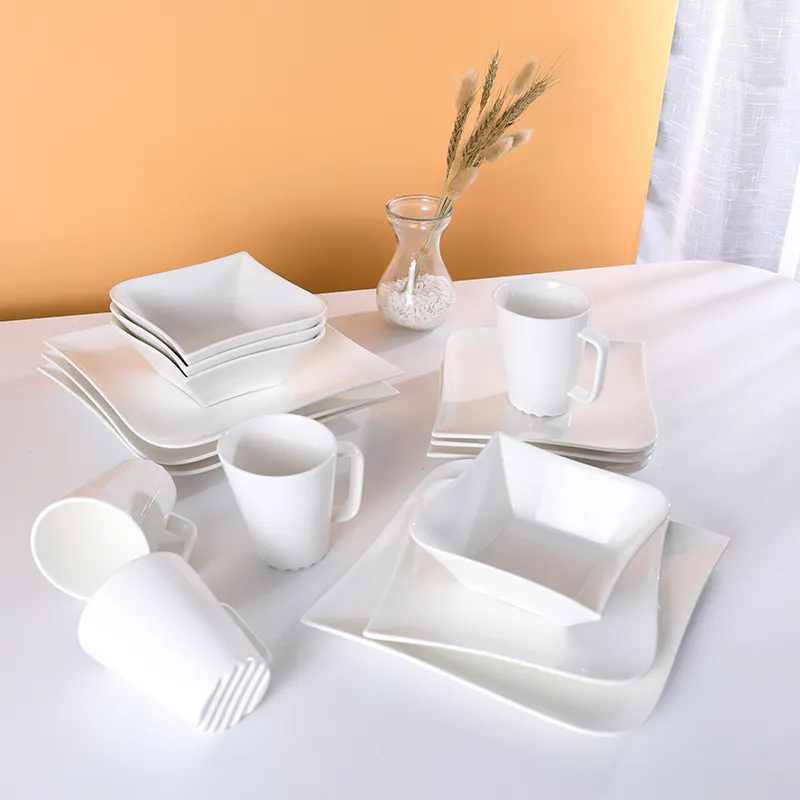Conjunto de louça de cerâmica, conjunto de jantar com porcelana