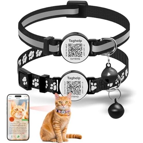 reflective strip Paw pattern - Black