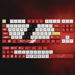 高品質104108キーフルセットDye-subPBTキーキャップ税関デザインOEM Cherry XDA profile for gaming keyboards box package - Product Image 1