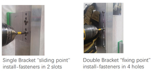 Design moderno resistente alla ruggine telaio di supporto in metallo morsetto in alluminio staffa singola per il sistema di rivestimento della facciata - Product Image 4
