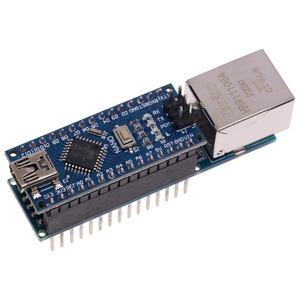 Mini ENC28J60 Ethernet Shield V1.0 Mikrochip HR911105A Webserver-Modul für Arduino DIY Kit Kompatibel mit Nano 3.0 V3 CH340G