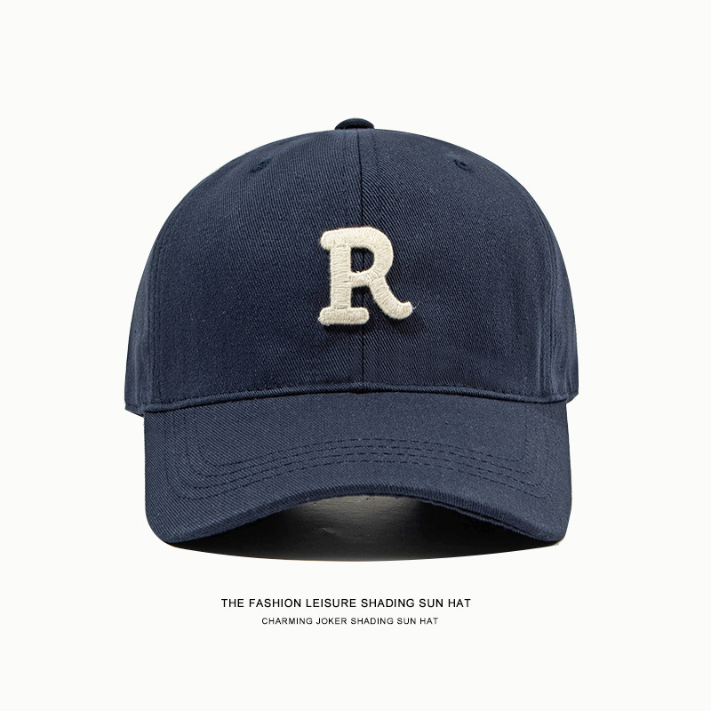 R mark baseball-navy blue
