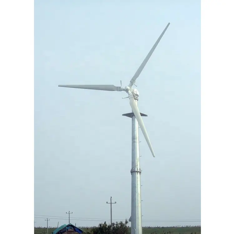 Horizon axis 10kw gerador de vento, com baixo rpm gerador de ímã permanente suporte livre gerador de energia eólica ce tuv 7m 3 anos