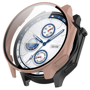Sert kabuk cam ekran koruyucu Film Smartwatch çerçeve kılıf için OPPO izle X / OnePlus izle 2 tampon kapak akıllı aksesuarları - Product Image 1