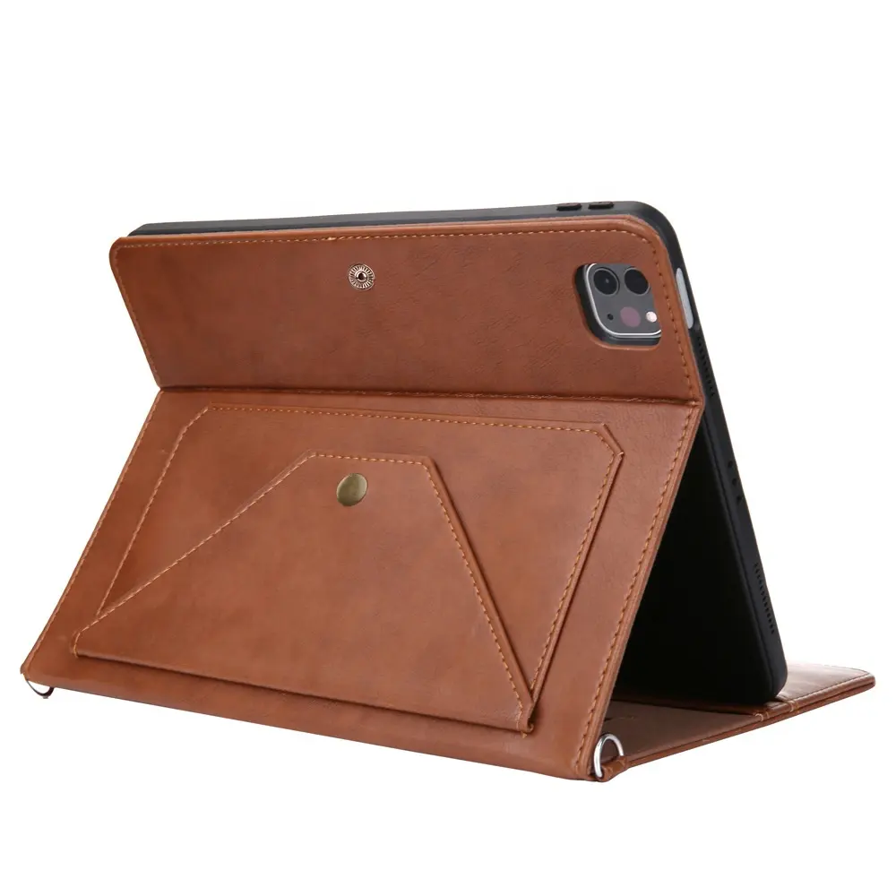 PU Leather Luxury Envelope Shape Cross Body Tablet Bag Shoulder Strap Zipper Card Holder Protective Case for iPad 10 2022 Pro 11