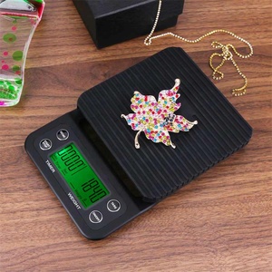 Bilancia da cucina elettrica accurata con ampio Display LCD chiaro bilancia da caffè con Timer e funzione tara bilancia elettronica 5kg/0.5g - Product Image 3
