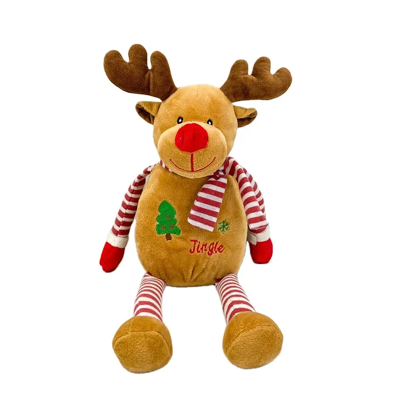 Serie de festivales de Navidad juguetes de peluche en stock al por mayor muñeca de Papá Noel muñeco de nieve muñeco de elfo de Navidad pequeño regalo