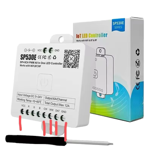 5CH PWM LED Strip Controller SPI CCT APP Dimmer con controllo Wireless 6A fino a 5-24V DC - Product Image 4