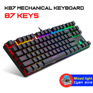 Acepte el logotipo personalizado Led Light Hot Swap Rgb Wired Gamer Keyboard Wired 87 Keys Computer Gaming Keyboard - Product Image 4