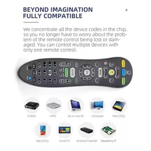 X1230-2 Universal IR TV Remote <strong>Control</strong> Compatible With AT&amp;<strong>T</strong> U-VERSE S30-S1B ABS Remote <strong>Control</strong> Easy Setup Wide Compatibility - Product Image 2