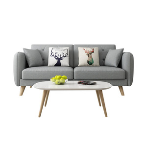 Современный скандинавский тканевый диван, повседневные двухместные офисные диваны для небольших квартир, полностью оборудованные, моющиеся - Product Image 5