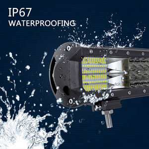 3 satır araba LED iş lambası şeridi için traktör tekne Off Road 4WD 4x4 kamyon SUV ATV sürüş ışıkları 12V 24V LED çalışma çubuğu